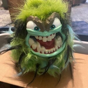 Green and Black Monster Stuffed Animal Toy